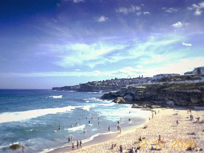 Snapper 100: a summer beach, early digital colour
