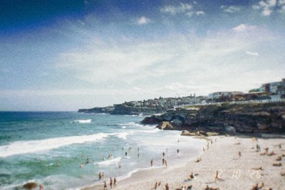 FunSnap 27: a busy summer beach, bright holiday colour